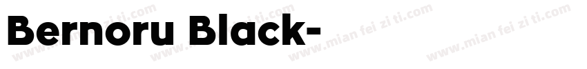 Bernoru Black字体转换